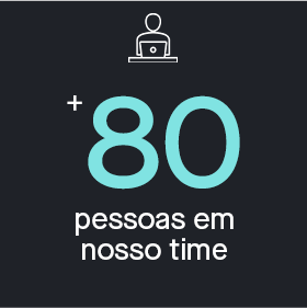 Mais de 80 pessoas em nosso time.
